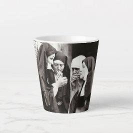 Nonnen Rauchen Vintage Fotografie Tasse