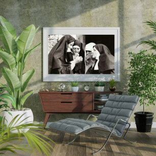 Nonnen Vintages Rauchen Poster
