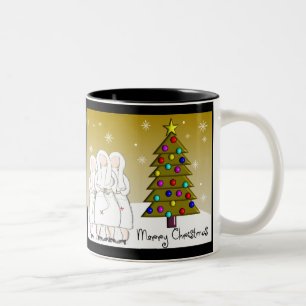 Nonnen Weihnachtskarten und Geschenke Künstlerisch Zweifarbige Tasse