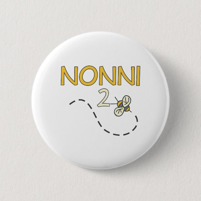 Nonni 2 Biene Button (Vorderseite)