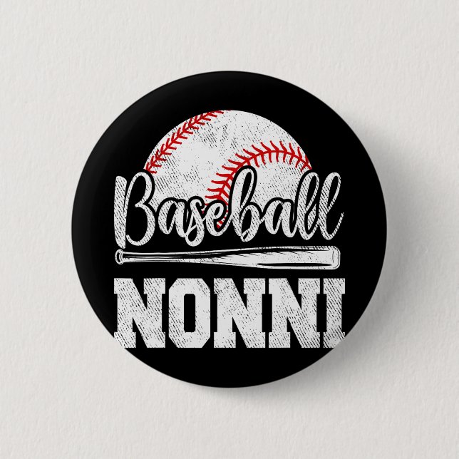 Nonni Baseball Player Game Day Mother#39; #39;s Da Button (Vorderseite)