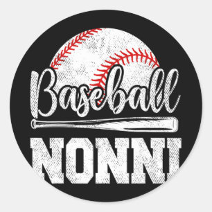 Nonni Baseball Player Game Day Mother#39; #39;s Da Runder Aufkleber