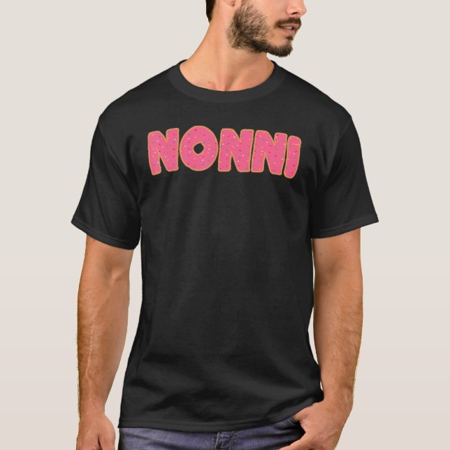 Nonni Donut Großmutter Doughnut Party T-Shirt (Vorderseite)