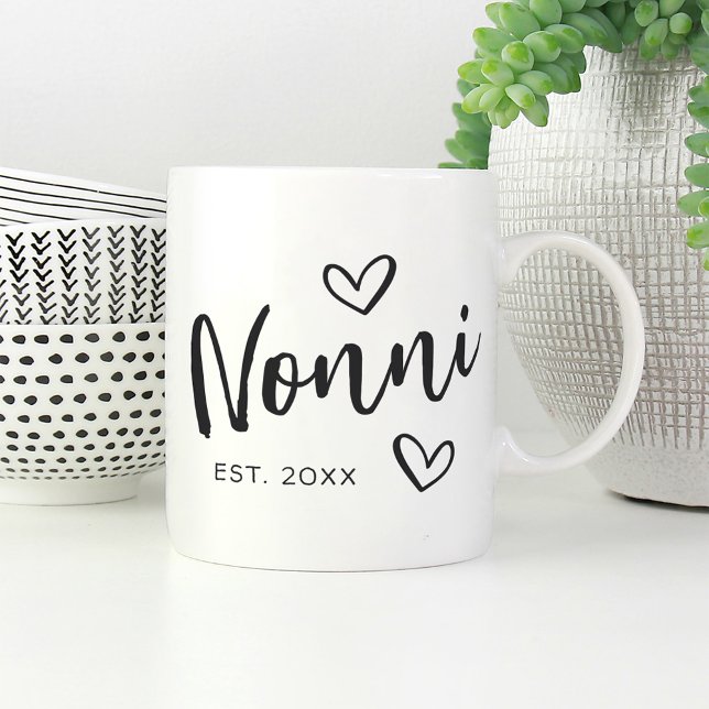 Nonni Jahr gegründete Oma Kaffeetasse (Von Creator hochgeladen)