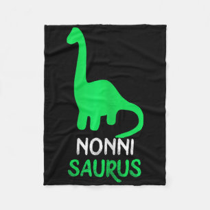 Nonni-saurus Funny Dino Dinosaur Nonnisaurus Fleecedecke