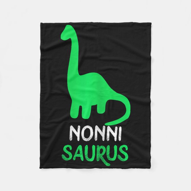 Nonni-saurus Funny Dino Dinosaur Nonnisaurus Fleecedecke (Vorderseite)