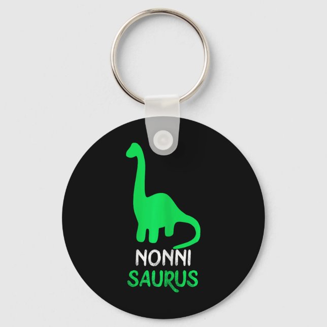 Nonni-saurus Funny Dino Dinosaur Nonnisaurus Schlüsselanhänger (Vorderseite)