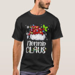 Nonnie Claus Santa Hat Christmas Light Xmas T-Shirt<br><div class="desc">Nonnie Claus Santa Hat Christmas Light Xmas Family Shirt. Perfect gift for your dad,  mom,  dad,  men,  women,  friend and family members on Thanksgiving Day,  Christmas Day,  Mothers Day,  Fathers Day,  4th of July,  1776 Independent Day,  Veterans Day,  Halloween Day,  Patrick's Day</div>