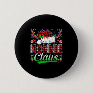 Nonnie Claus Weihnachtslichter passende Familie Xm Button