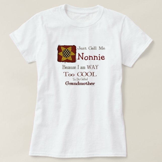 Nonnie Cooler Oma-T - Shirt Prim Sunflower (Design vorne)
