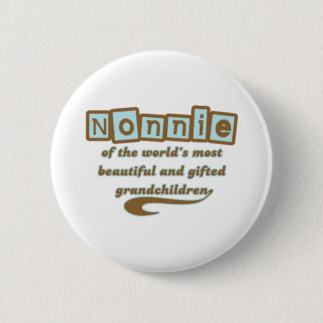 Nonnie der begabten Enkelkinder Button (Vorderseite)