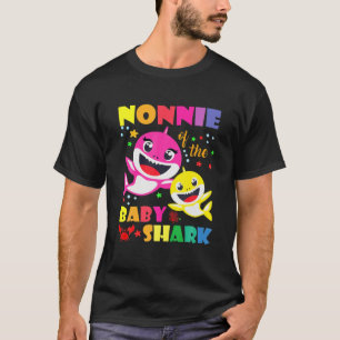 Nonnie des Geburtstagshai-Vaters, Mama Matching Fa T-Shirt