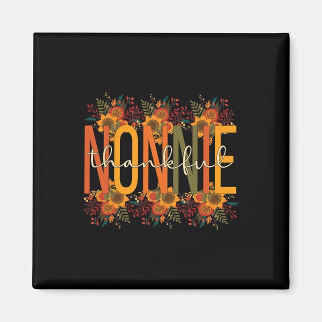 Nonnie Grandmutter Erntedank Nonnie Gr Magnet (Vorne)