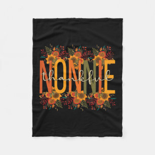 Nonnie Grandmutter Erntedank Nonnie Grandma Fleecedecke