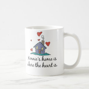 Nonnies Zuhause ist, wo das Herz ist Kaffeetasse