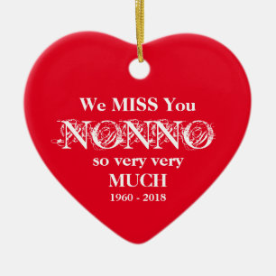 Nonno in Love Memory Personalisiert Name Weihnacht Keramik Ornament