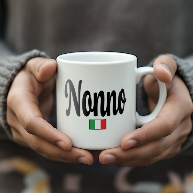 Nonno Italian Flag Mug - Grandfather Grandpa Kaffeetasse (Nonno Italian Flag Mug - Thoughtful Gift for Italian Grandfather)