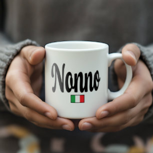 Nonno-Italienische-Flagge-Tasse - Großvater Opa Kaffeetasse