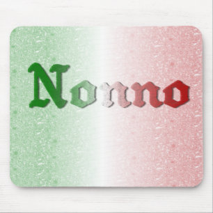 Nonno Italienischer Großvater Flagge Mauspad