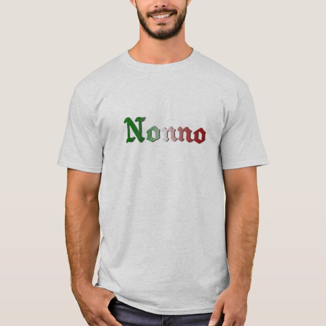 Nonno italienischer großväterlicher T - Shirt (Vorderseite)