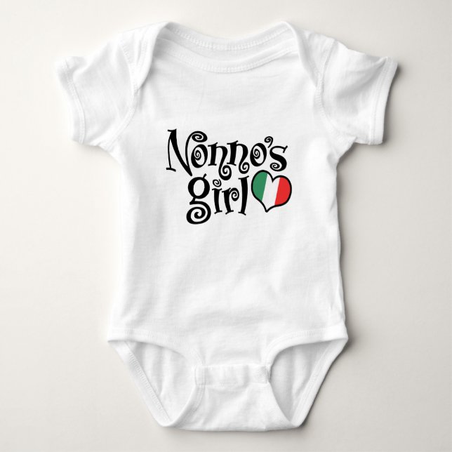 Nonno-Mädchen Baby Strampler (Vorderseite)