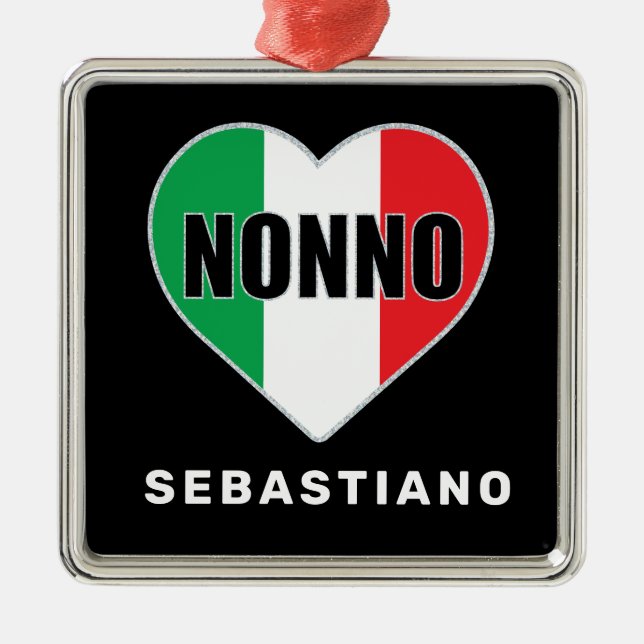 Nonno-Ornament Ornament Aus Metall (Vorne)