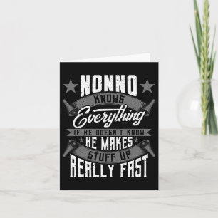 Nonno weiß alles Funny Nonno Vathers Day Gif Karte