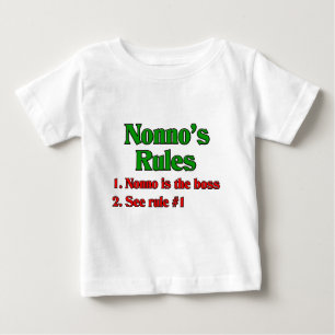 Nonnos (italienischen Großvaters) Regeln Baby T-shirt