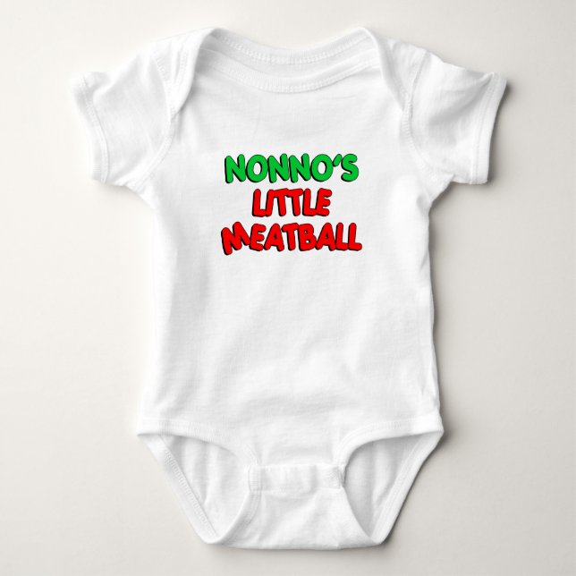 Nonnos kleiner Fleischball Baby Strampler (Vorderseite)