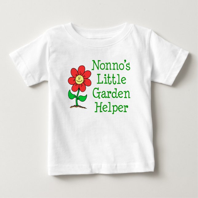 Nonno's Little Garden Helper Baby T-shirt (Vorderseite)