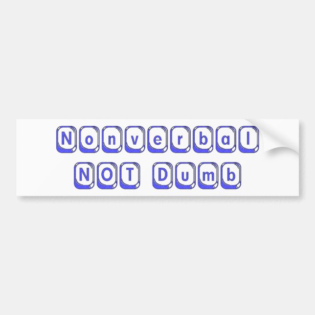 Nonverbal Autoaufkleber (Vorne)