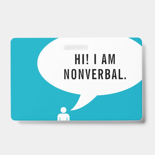 NONVERBAL-Sprechblase Ausweis (Vorderseite)