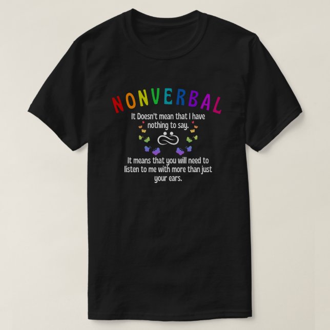 nonverbal T-Shirt (Design vorne)