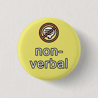 nonverbaler Kommunikationsknopf Button