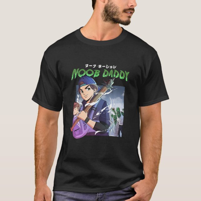 Noob Daddy Zombie Apokalypse T-Shirt (Vorderseite)