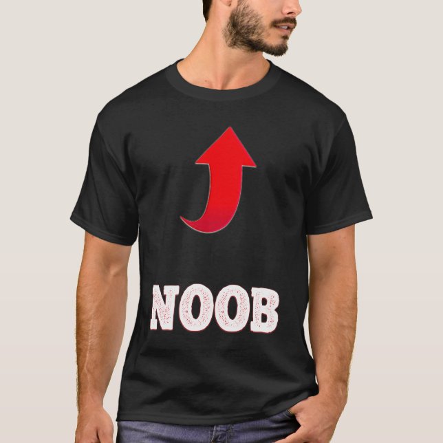 NOOB Gamer Meme T-Shirt (Vorderseite)