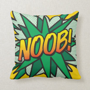 NOOB Lustig Cool Modern Comic-Book-Pop-Art Kissen
