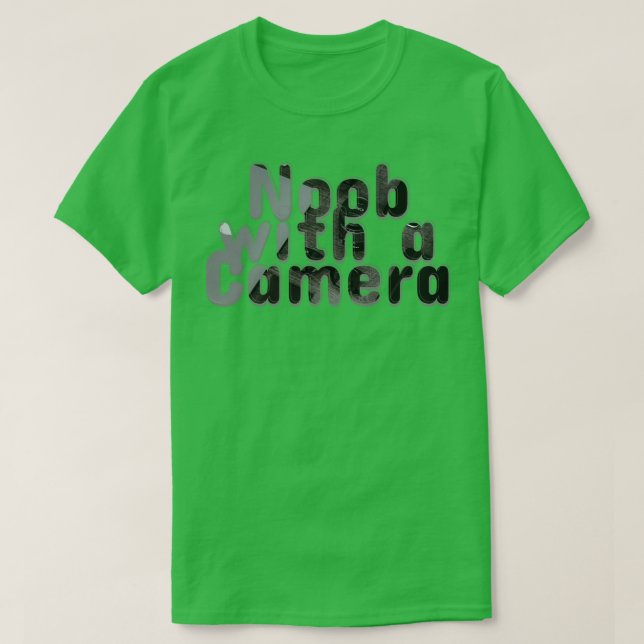 Noob mit Kamera T-Shirt (Design vorne)