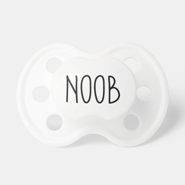 "Noob" Säuglings-Schnuller Schnuller (Vorne)