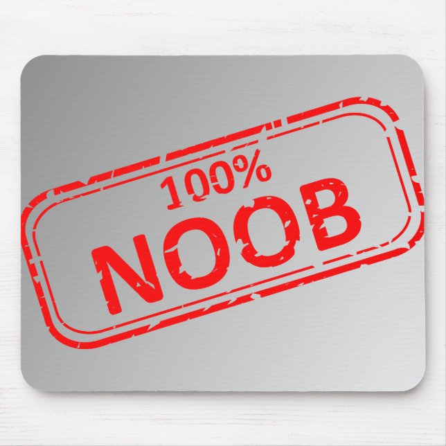 Noob Stempel 100% Mousepad (Vorne)