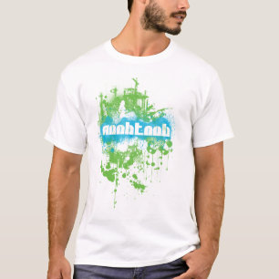 NooBTooB Schmutz-BG Weiß T-Shirt