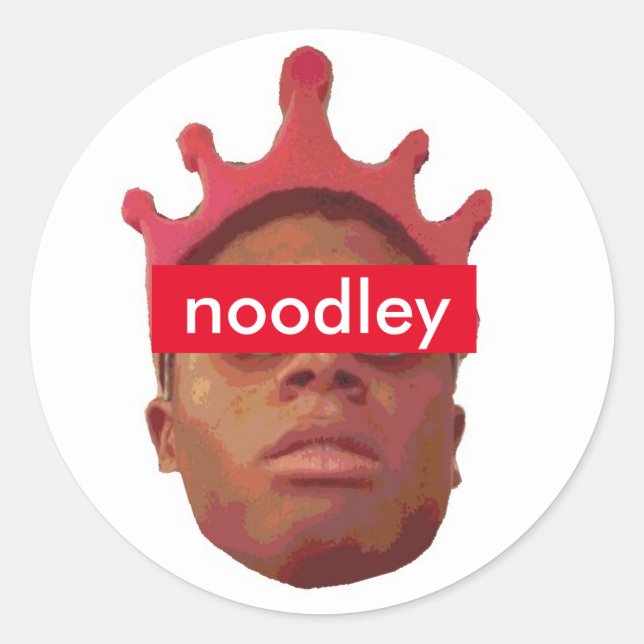 Noodle-Aufkleber Runder Aufkleber (Vorderseite)