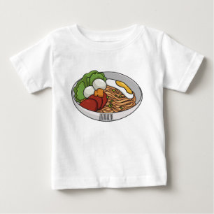 Noodle-Cartoon-Abbildung Baby T-shirt