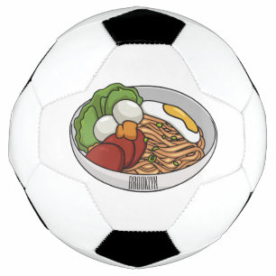 Noodle-Cartoon-Abbildung Fußball