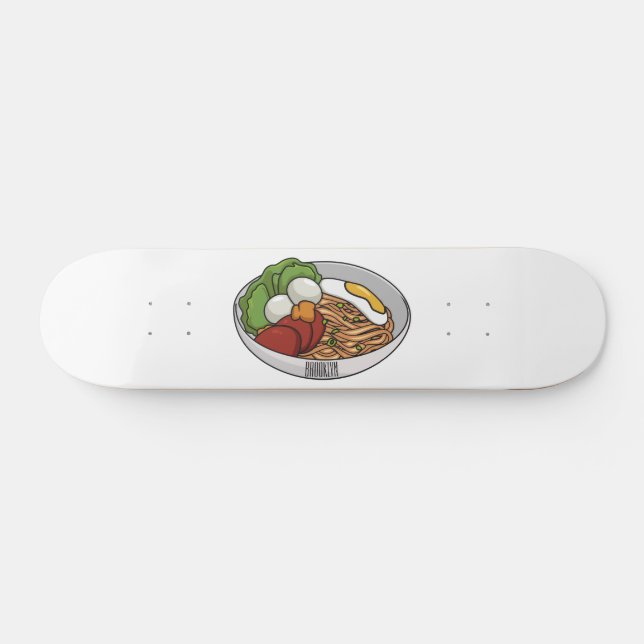 Noodle-Cartoon-Abbildung Skateboard (Horizontal)