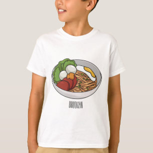 Noodle-Cartoon-Abbildung T-Shirt