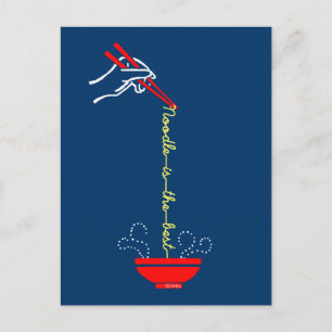 Noodle ist das beste postkarte