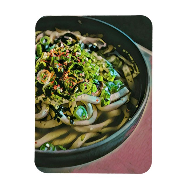 Noodle Liebesdesign Magnet (Vertikal)
