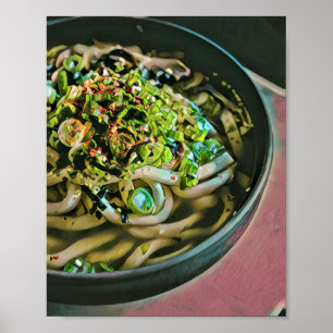 Noodle Liebesdesign Poster