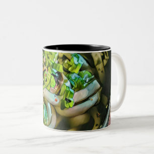 Noodle Liebesdesign Zweifarbige Tasse